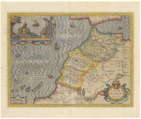 Fessae et Marocchi regnaGerardi Mercatoris atlas sive cosmographica meditationes de fabrica mundi et fabricati figuraMercator-Hondius atlas