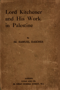 Lord Kitchener and his work in Palestine