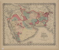 Colton's Persia, Arabia &cPersia, Arabia & c