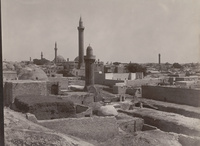Aleppo, cityscape with minarets