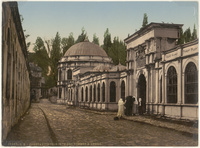 Constantinople. Rue des Tombes à EyoubConstantinople. Road by the tombs in Eyoub