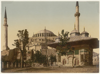 Constantinople. Aja-Sofia et Fontaine AhmedConstantinople. Hagia Sophia and Fountain of Ahmed III