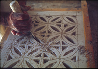 Détail de stuc al WakrahDetail of a stucco in Al Wakrah