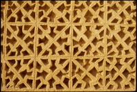Detail of a stucco in al-Sakhir Palace in Bahrain