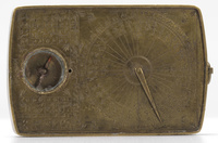 A brass qibla pointer and a wooden quadrant Ottoman Provinces