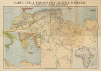 Carta della Tripolitania - Algeria - Marocco: e Teatro della Guerra Italo-Turca