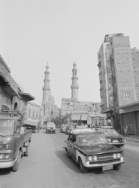 Qartier de Ibn Tulum,  avec mosquée Er Rifaï et CheikouNeighbourhood of Ibn Tulun with Al-Rifa'i and [Sultan Hassan] Mosques