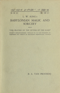 L. W. King's Babylonian magic and sorcery, being 
