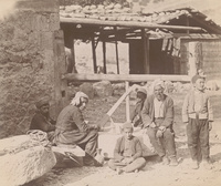 Арданучь. Группа турокъ каменыциковъArdanuç. Group of Turkish stonemasons