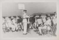 British Army Band, probably the Sherwood Foresters regimentالفرقة الموسيقية التابعه للشرطة