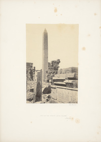 Obelisk and Granite Lotus Column. Karnac