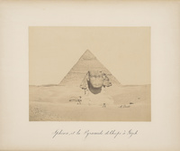 Sphinx et la pyramide de Cheops GizehThe  Sphinx and the Pyramid of Cheops in Giza