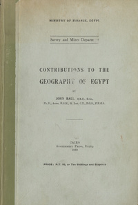 Contributions to the geography of Egypt
