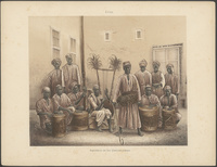 Negersklaven mit dem Ṯúmburah-orchesterNegro slaves with the tambur orchestra