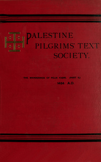 The library of the Palestine pilgrims' text society
