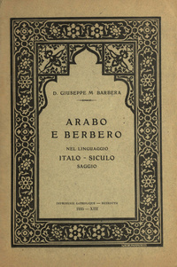 Arabo e berbero nel linguaggio italo-siculo: saggio