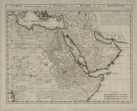 Carte particuliére de l'Egypte, de la Nubie et de l'Abyssinie: dressée sur les mémoires les plus nouveaux, & les oberservations des plus exactes