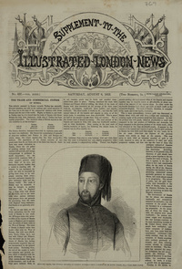 Full page of The Illustrated London News, Supplement, August 6, 1853