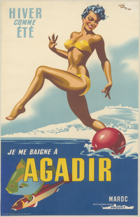 Hiver comme été je me baigne à AgadirBoth Winter and Summer I bathe in Agadir