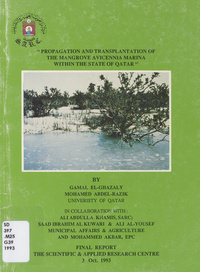 Propagation and transplantation of the mangrove Avicennia marina within the state of Qatar