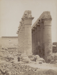 Louxor, temple d'Amenophis cote sudLuxor, Southern View od the Temple of  Amenhotep III