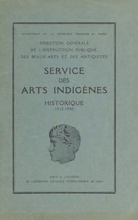 Direction gale de l'instruction publique, des beaux arts et des antiquit: historique (1912-1930)Historique de la Direction gale de l'instruction publique, des beaux-arts et des antiquit