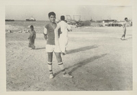 احد لاعبي نادي الجسرةOne of the players of Al-Jasrah team