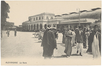Alexandrie. La Gare. = Alexandria. Railway Station